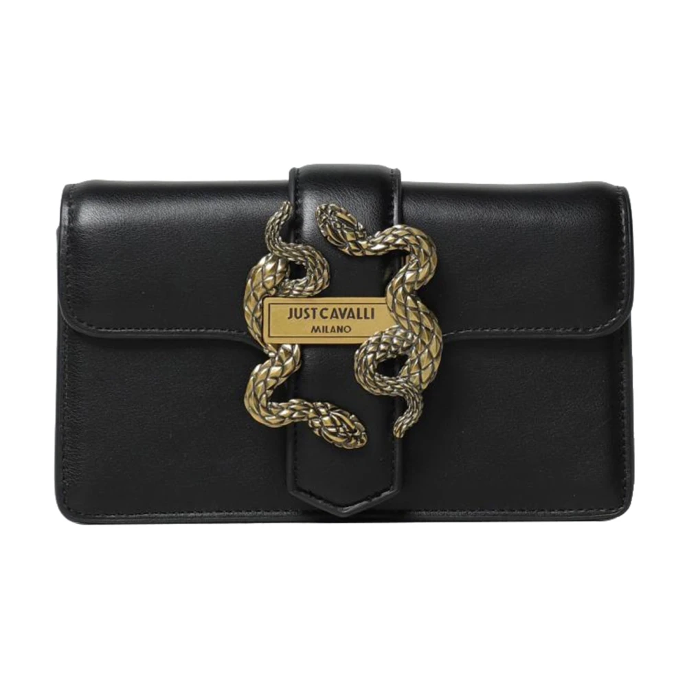 Just Cavalli Iconische Slang Schoudertas Black Dames
