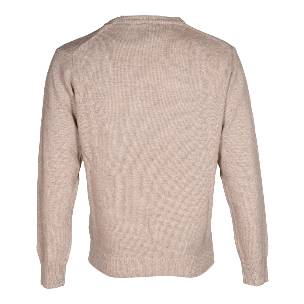 MC2 Saint Barth Heren trui. Ronde hals Regular Fit. Wol. Italiaans gemaakt Beige Heren
