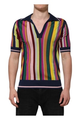 polo-a-rayures-multicolores-col-pour-homme