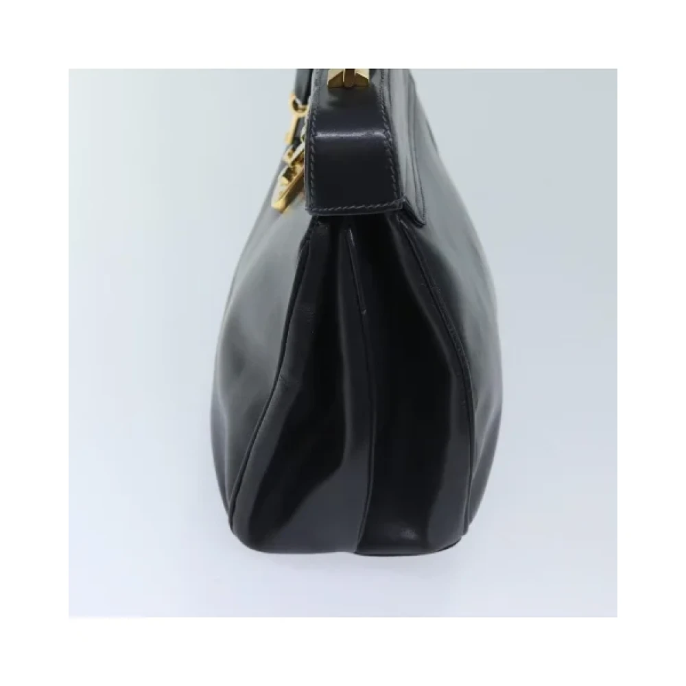 Gucci Vintage Pre-owned Leather handbags Blue Dames