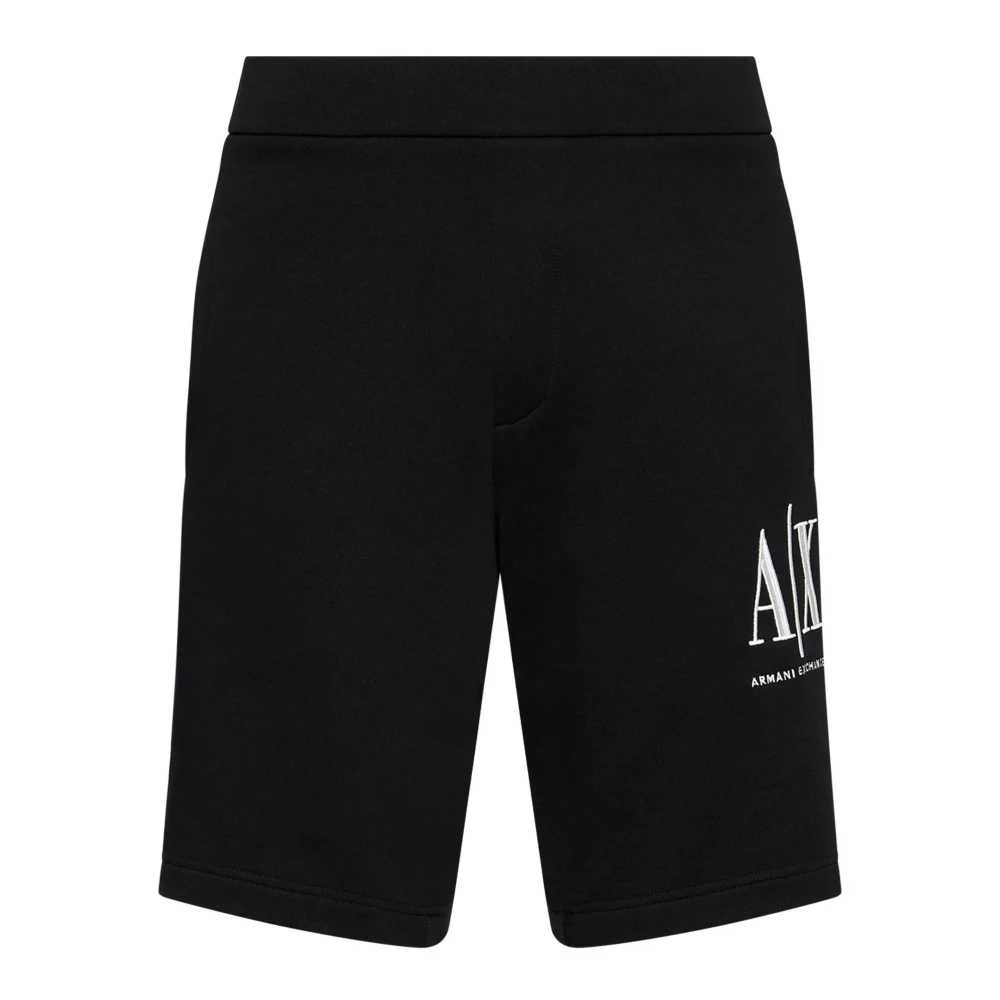 Armani Exchange Men's Black Casual Shorts,, Bermuda Shorts 2XL