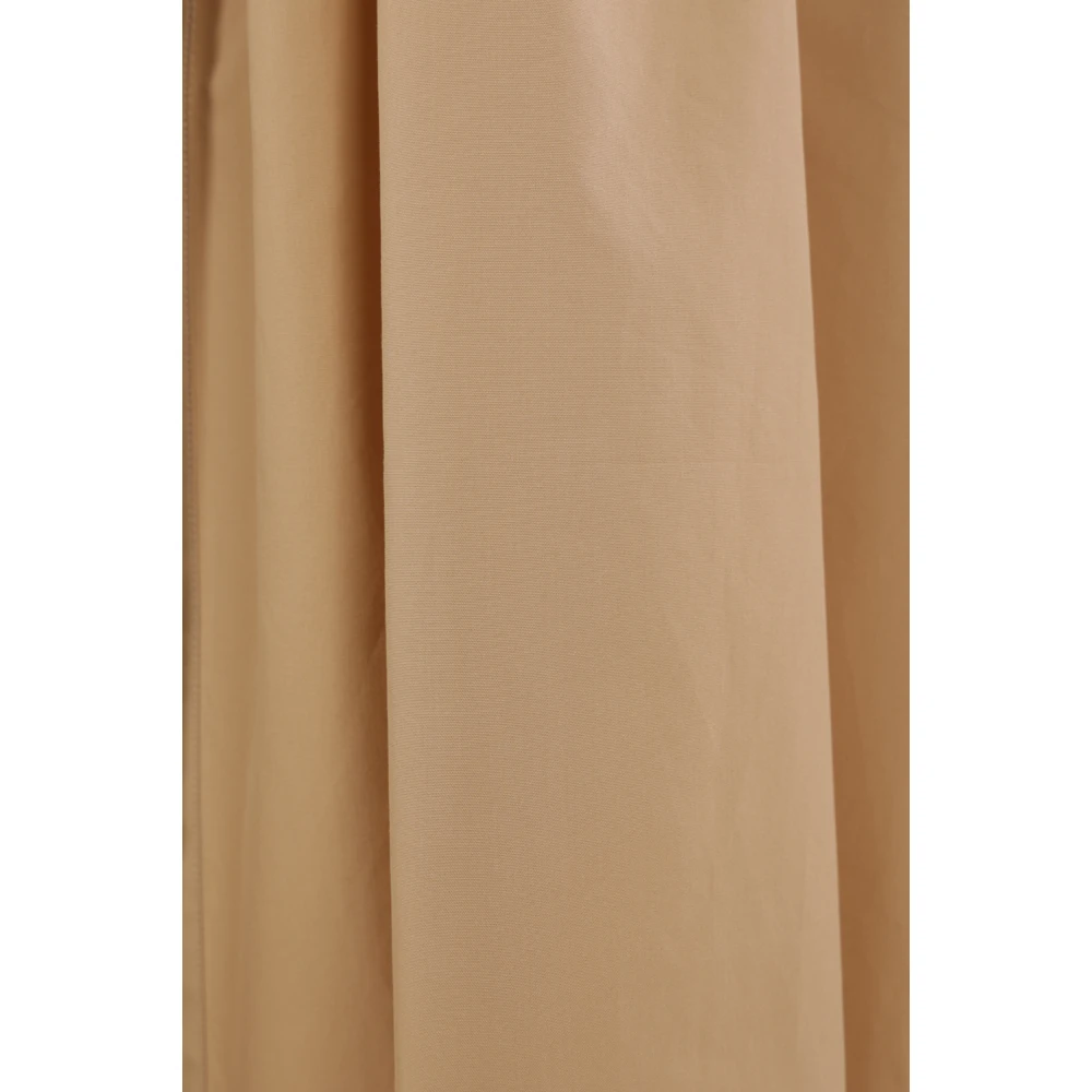 Max Mara Midi Katoenen Overhemdjurk Zand Beige Dames