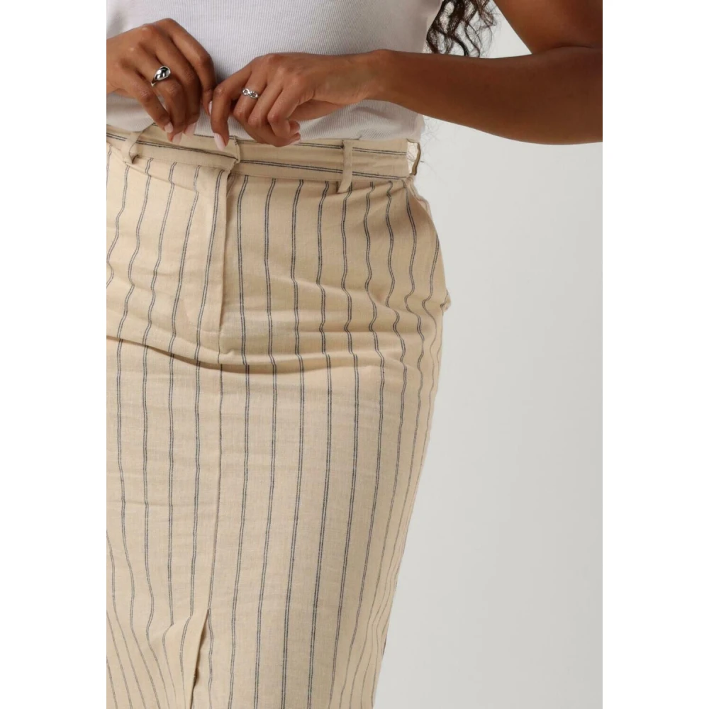 Selected Femme Zandkleurige Pencil Rok Beige Dames