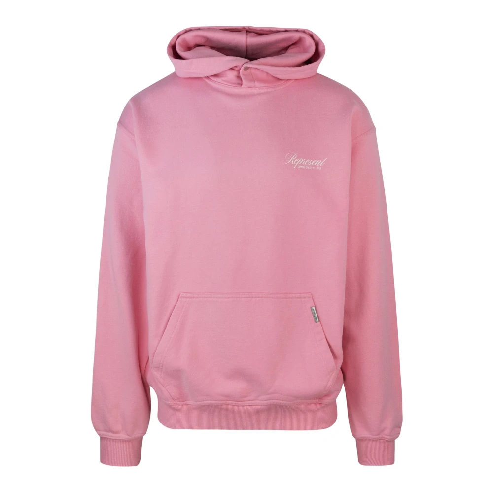 Represent Roze Hoodie Oversized met Knopen Cobrax Pink Heren