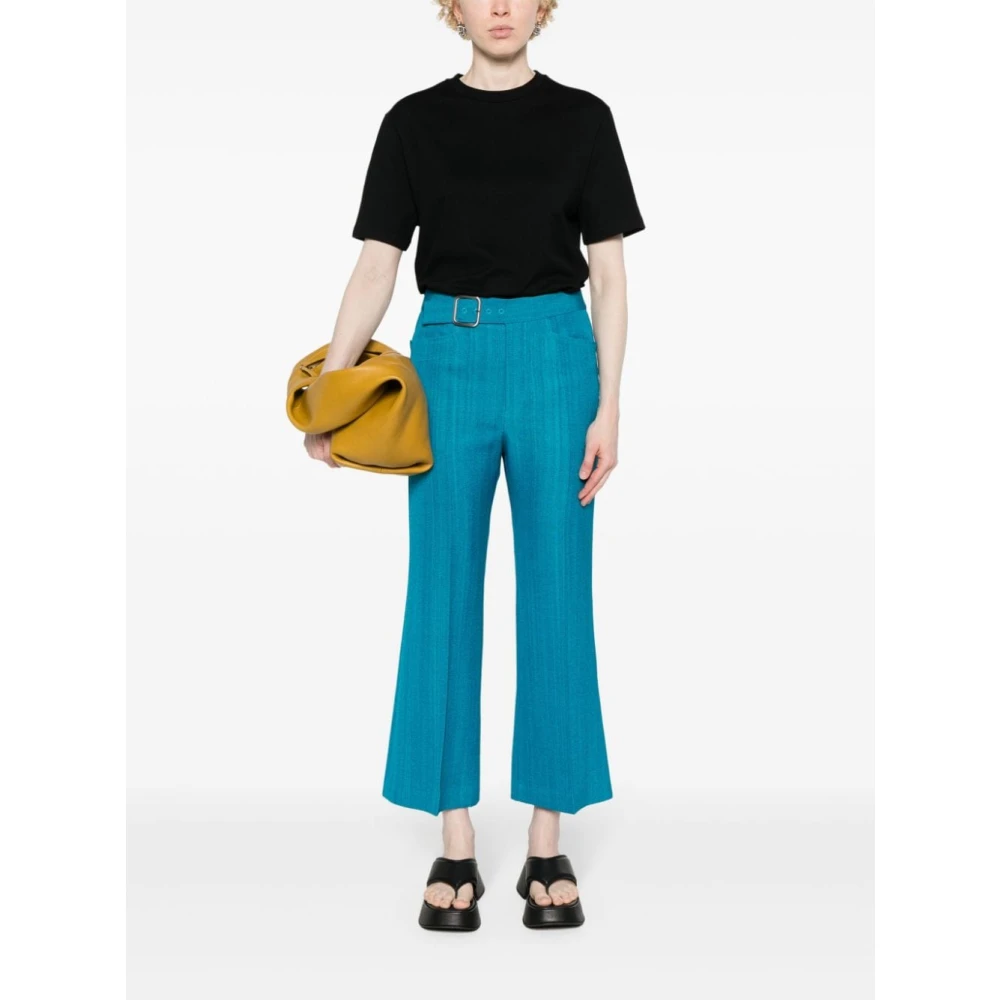 Jil Sander Zwart Katoenen Klassiek T-shirt Vrouwen Black Dames