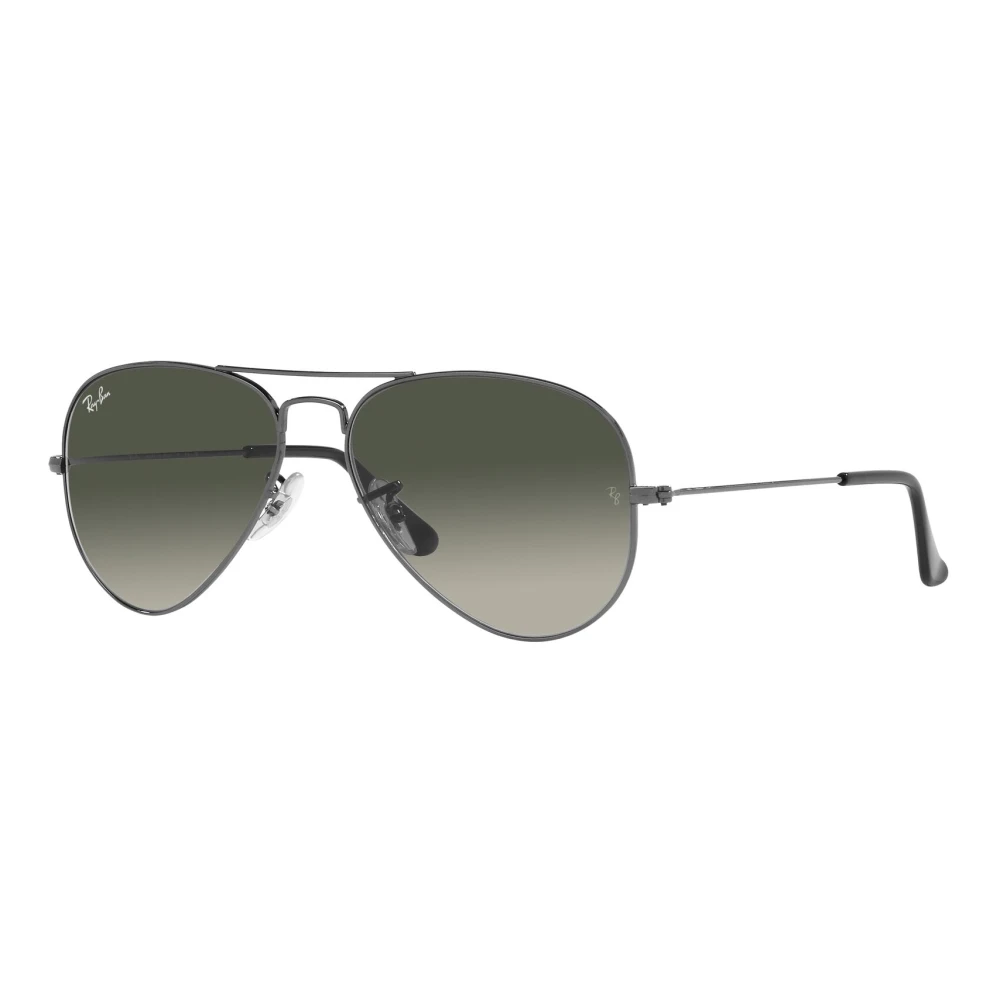 Ray-Ban Unisex Sunglass Aviator Gradient - Frame color: Gunmetal, Lens color: Grey - Image 4