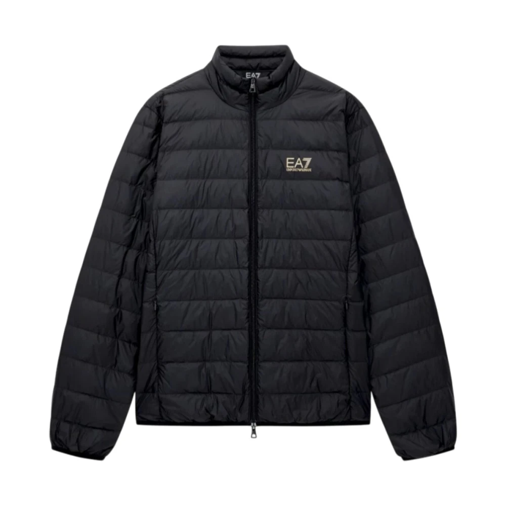 Emporio Armani Ea7 Herr Svart Jackor Xl, Packable Down Jacket