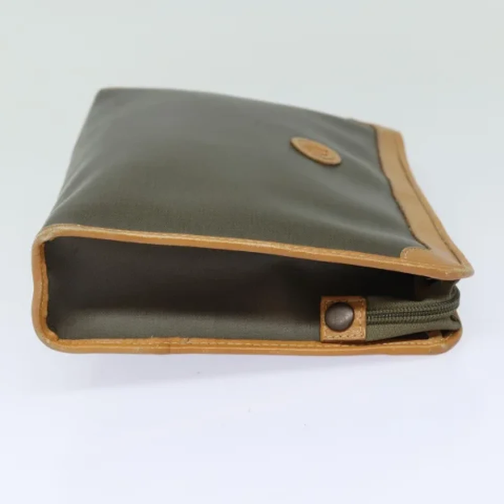 Dior Vintage Pre-owned Leather clutches Brown Dames