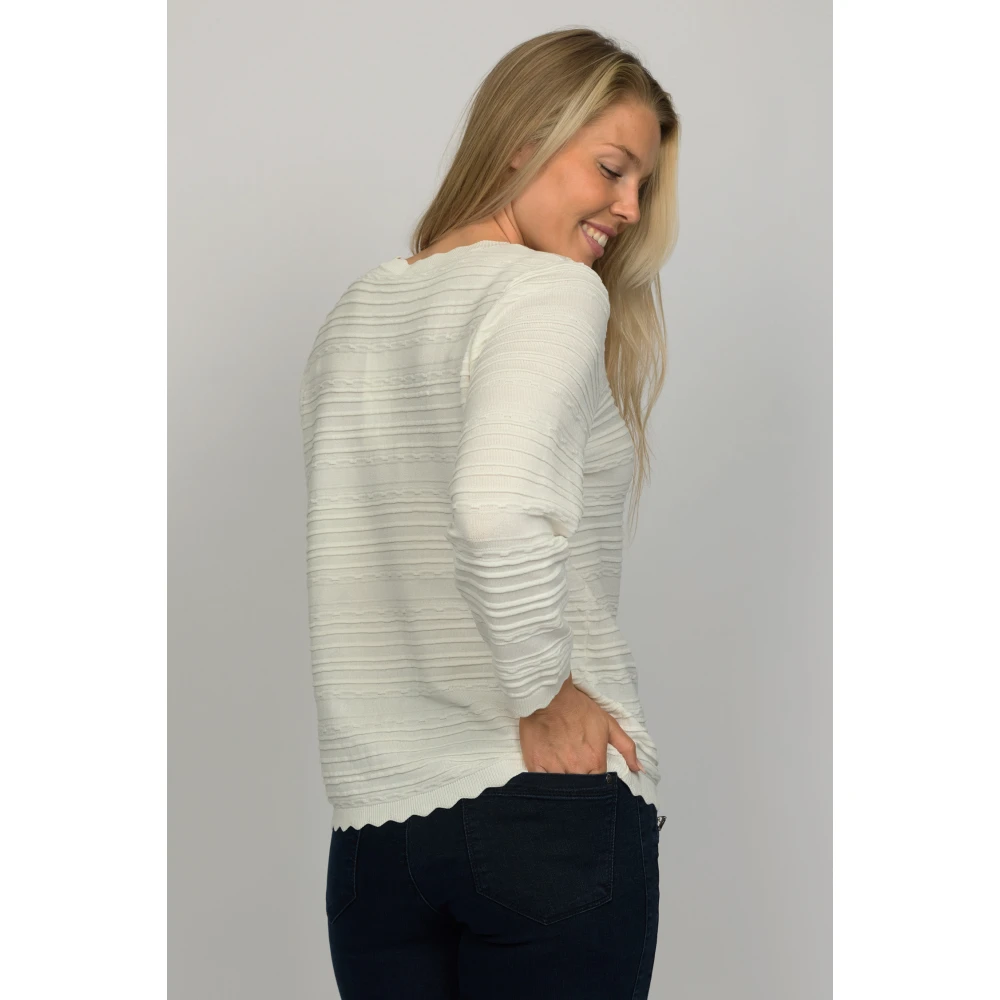 2-Biz Off-White Lara Sweater White Dames