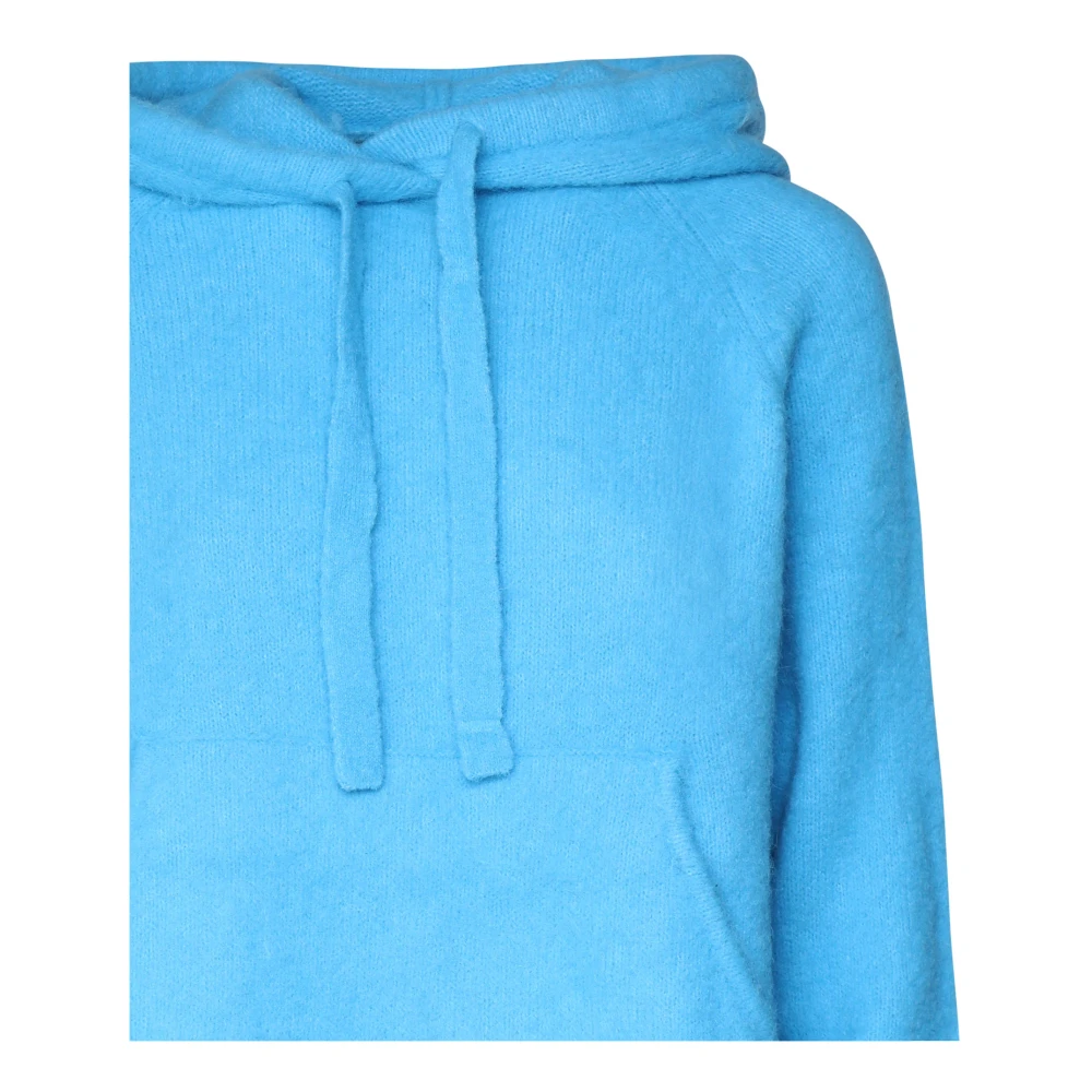 pinko Blauwe Katoenen Hoodie Italië Blue Dames
