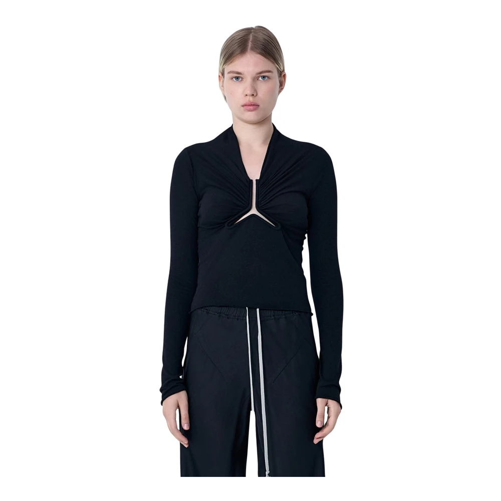 Rick Owens Donna Nero Top, L, New,