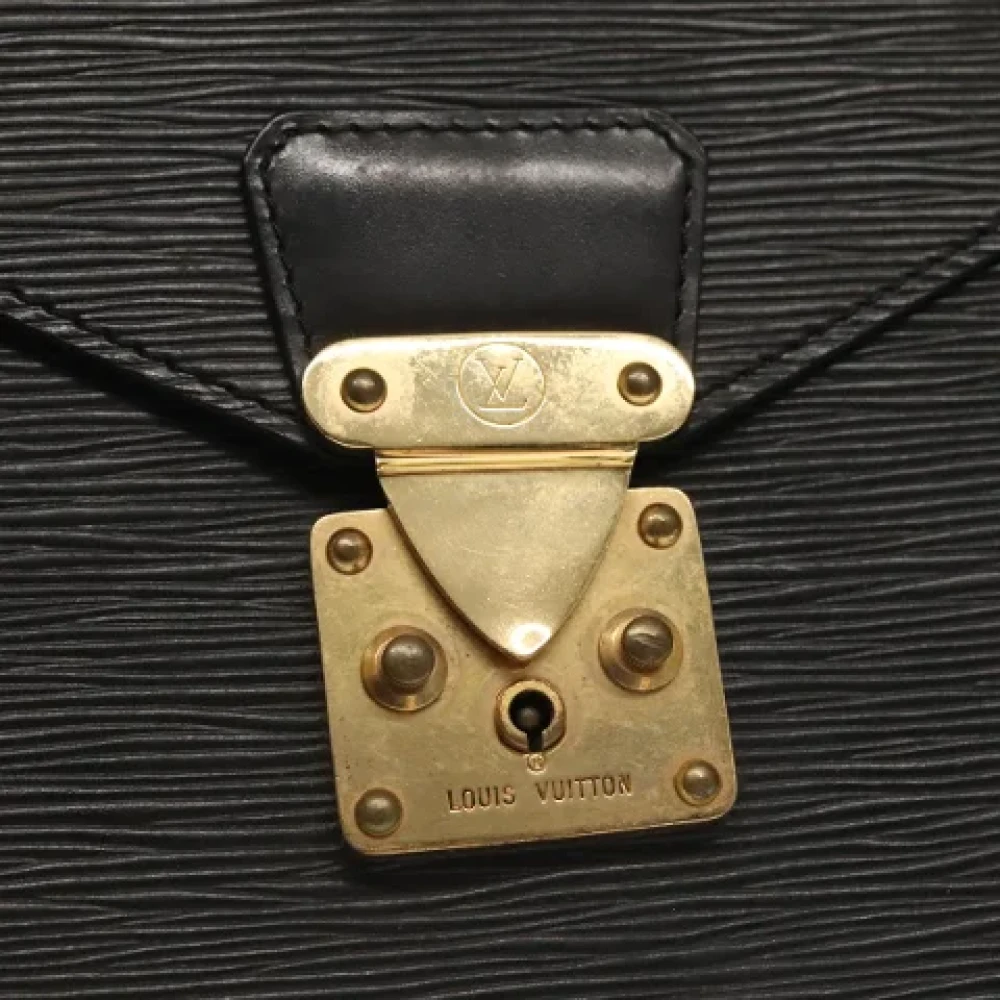 Louis Vuitton Vintage Pre-owned Leather briefcases Black Dames