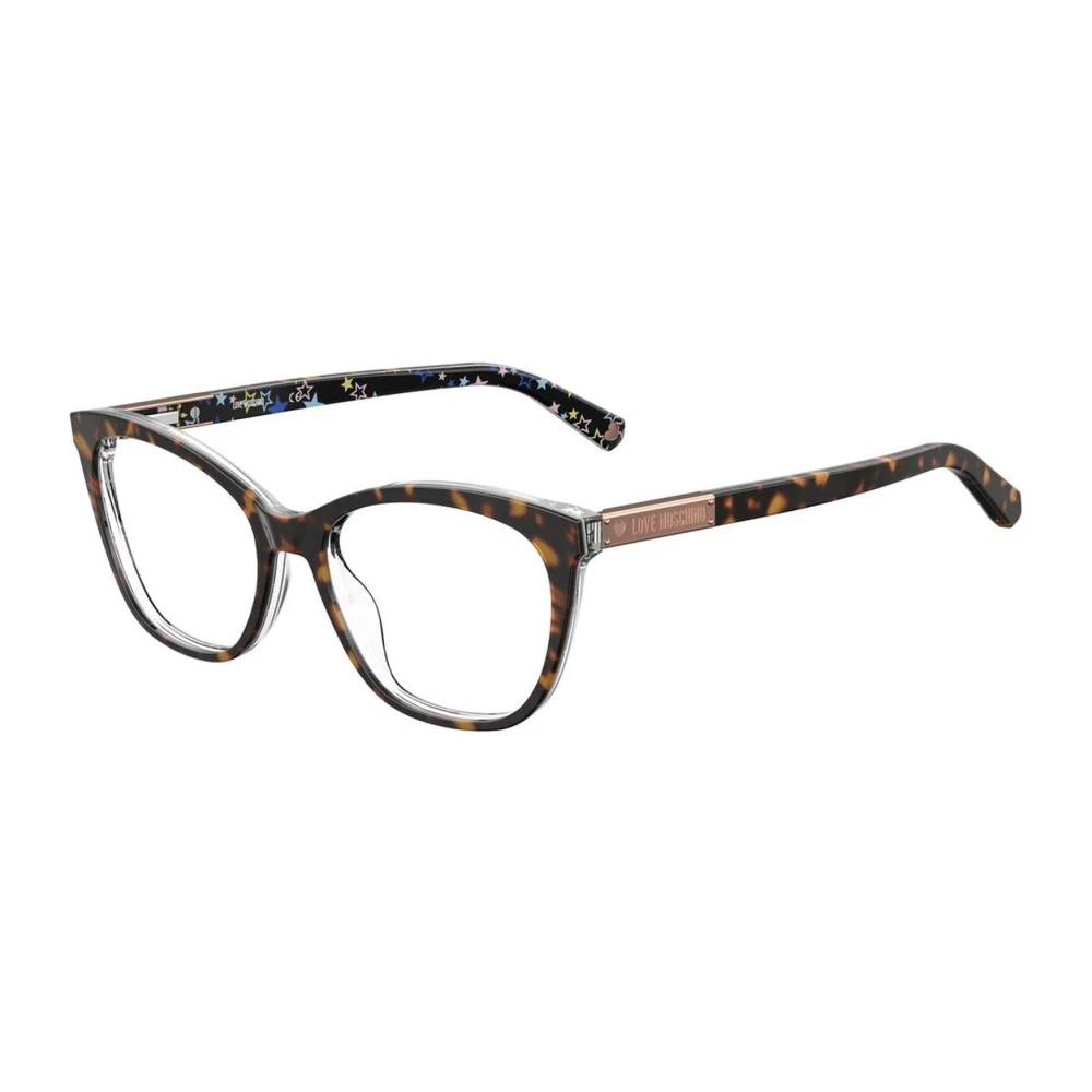 Love Moschino Bicolor Acetaatmonturen Bril Multicolor Dames
