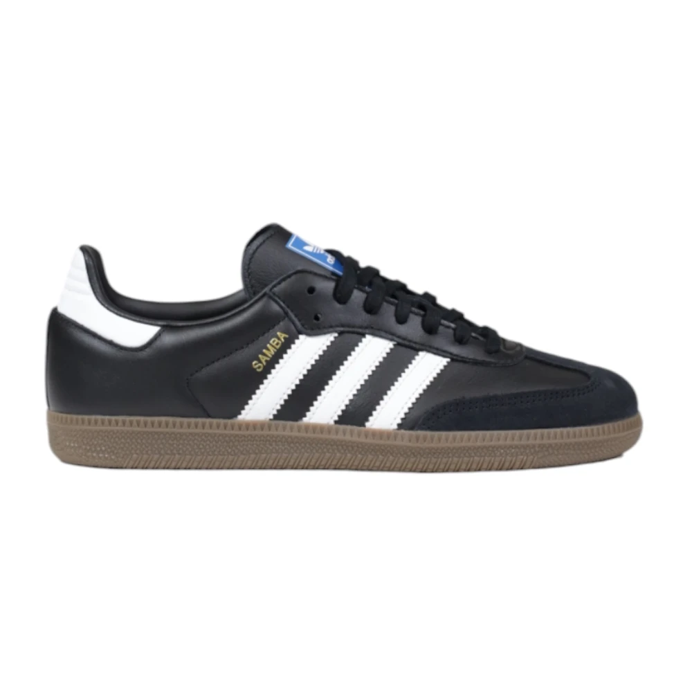 Adidas Women's Black Sneakers,, Urban Style Leather Trainers Size 4