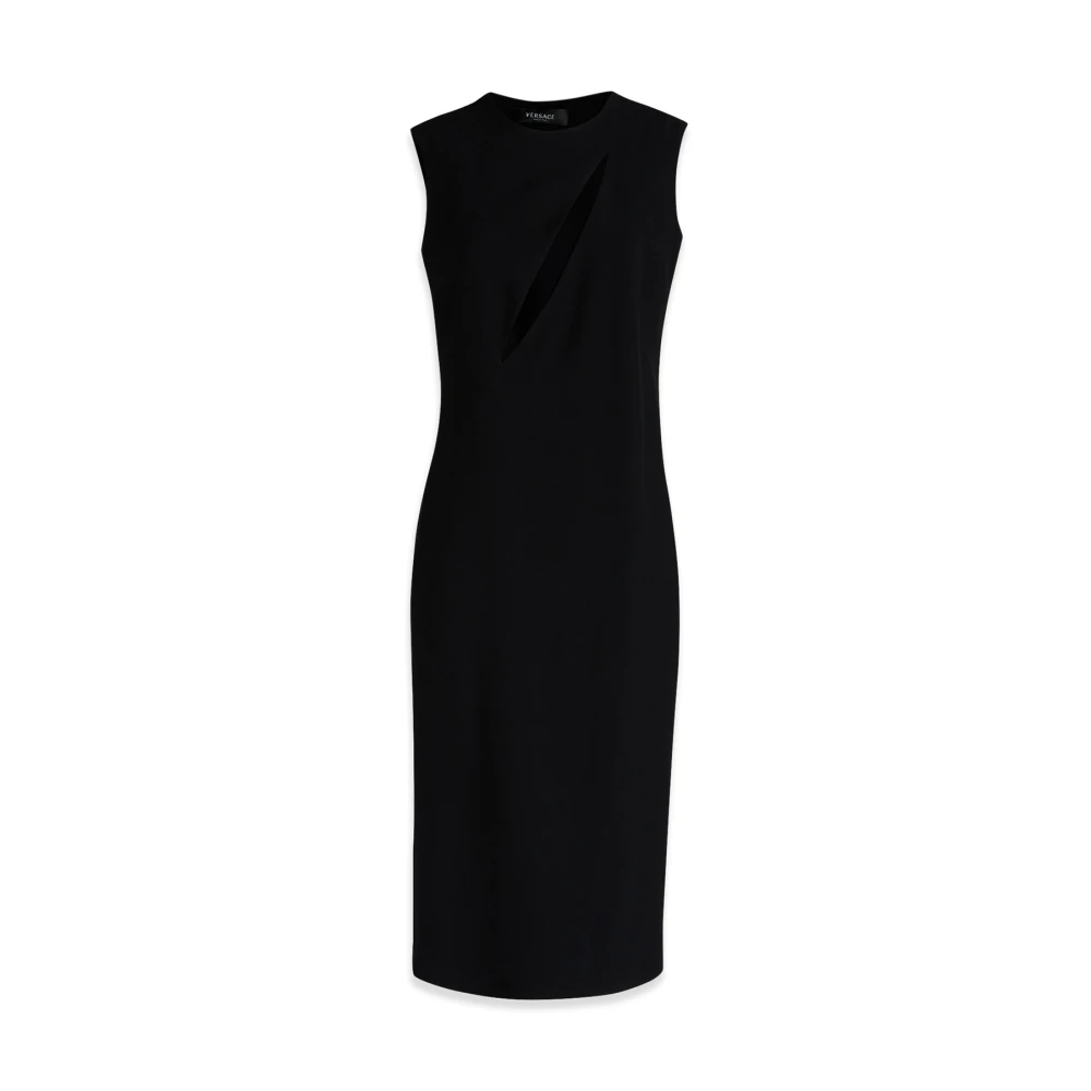 Versace Black Midi Dresses - Female - Midi Dresses - S - Dresses