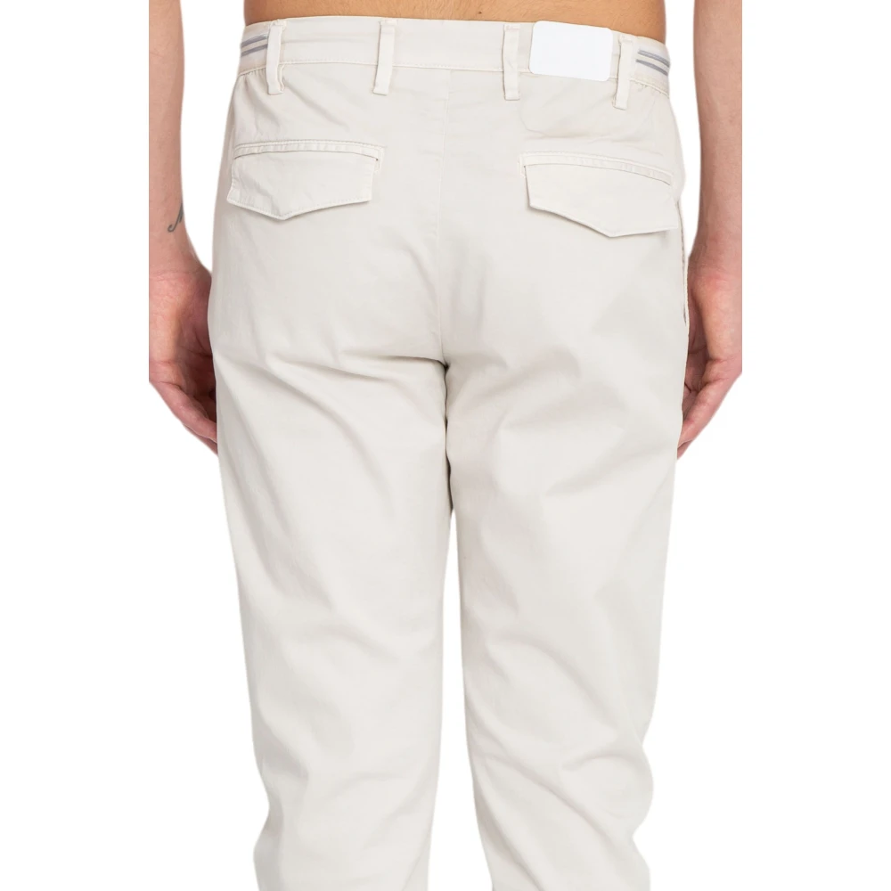 Eleventy Sabbia Elastische Joggerbroek met Zijstrepen Beige Heren