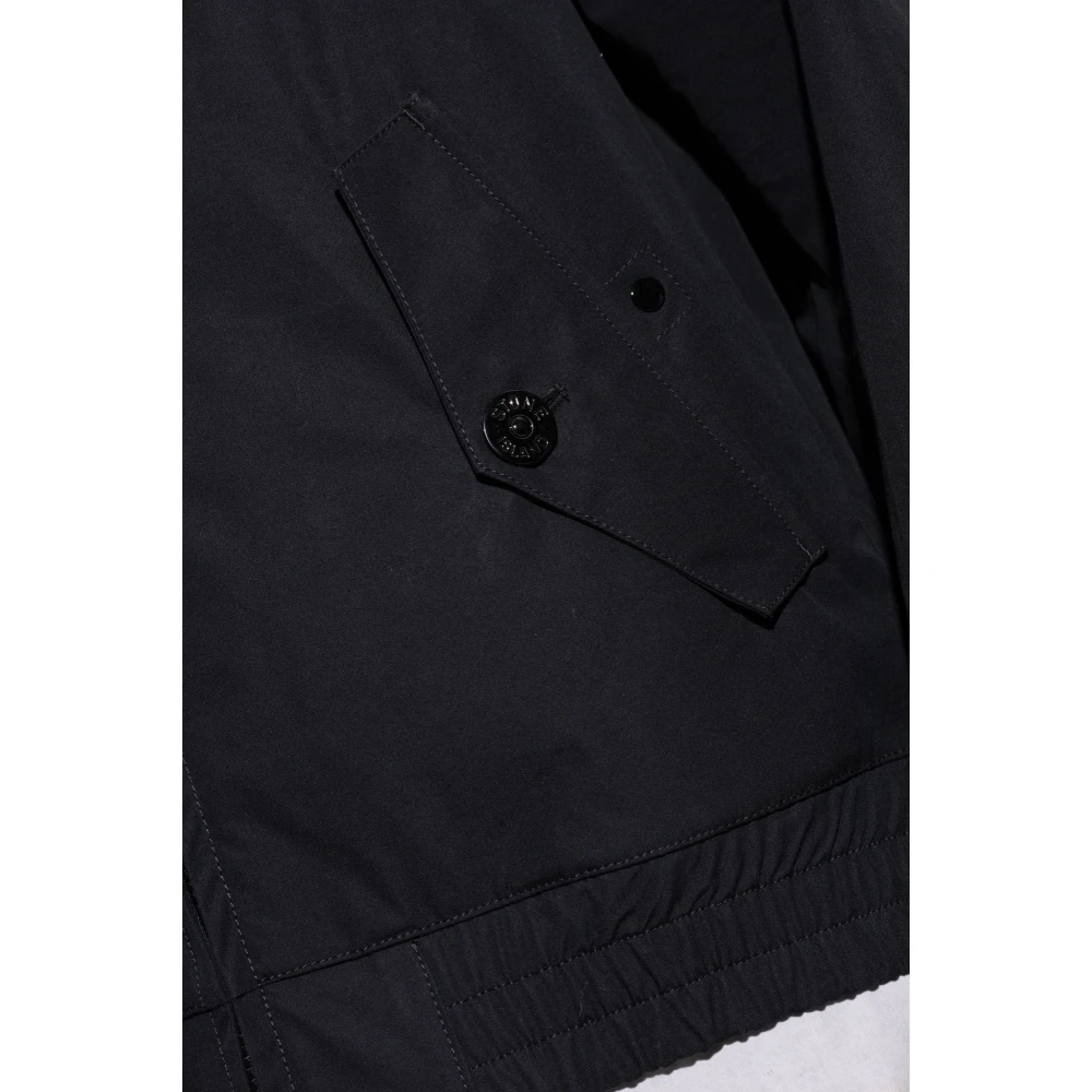 Stone Island Jas met logo Black Heren