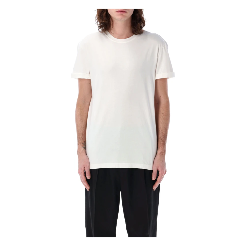 Golden Goose Vintage Distressed T-Shirt White Heren
