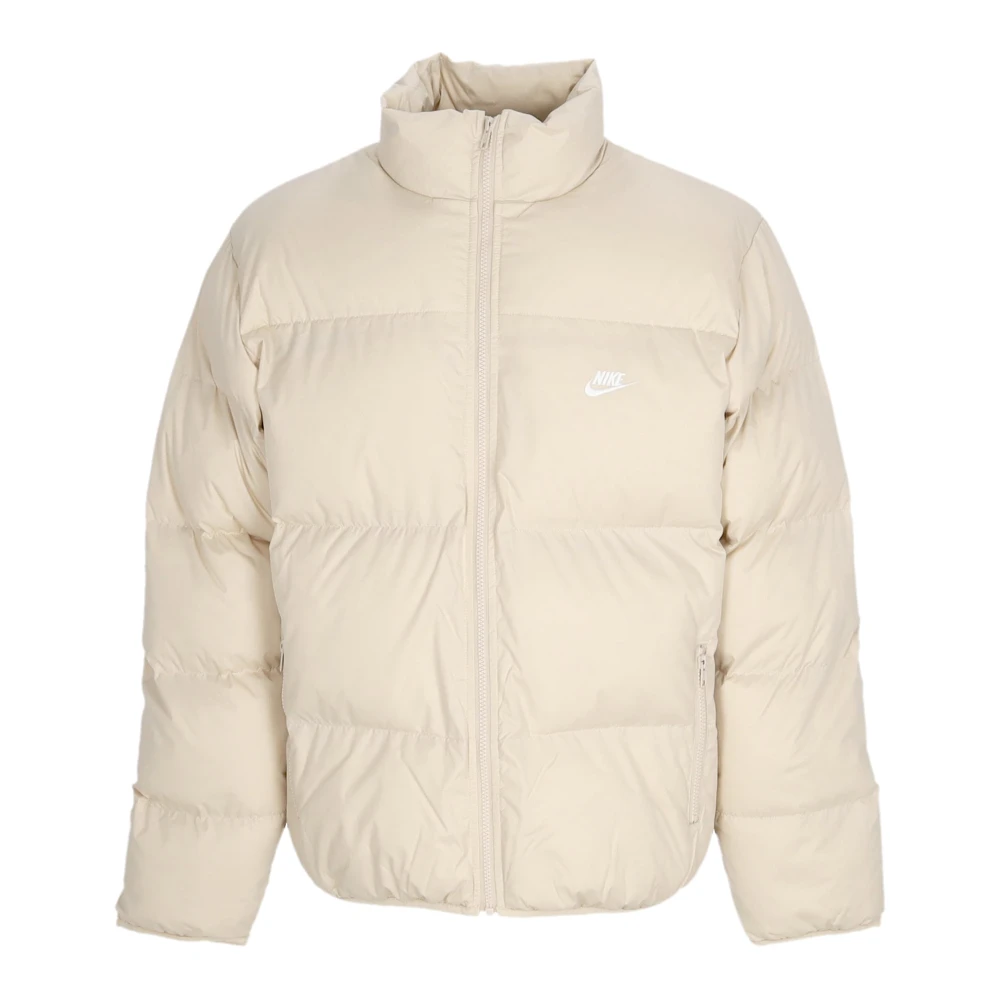 Nike High Collar Puffer Jacket Beige Heren