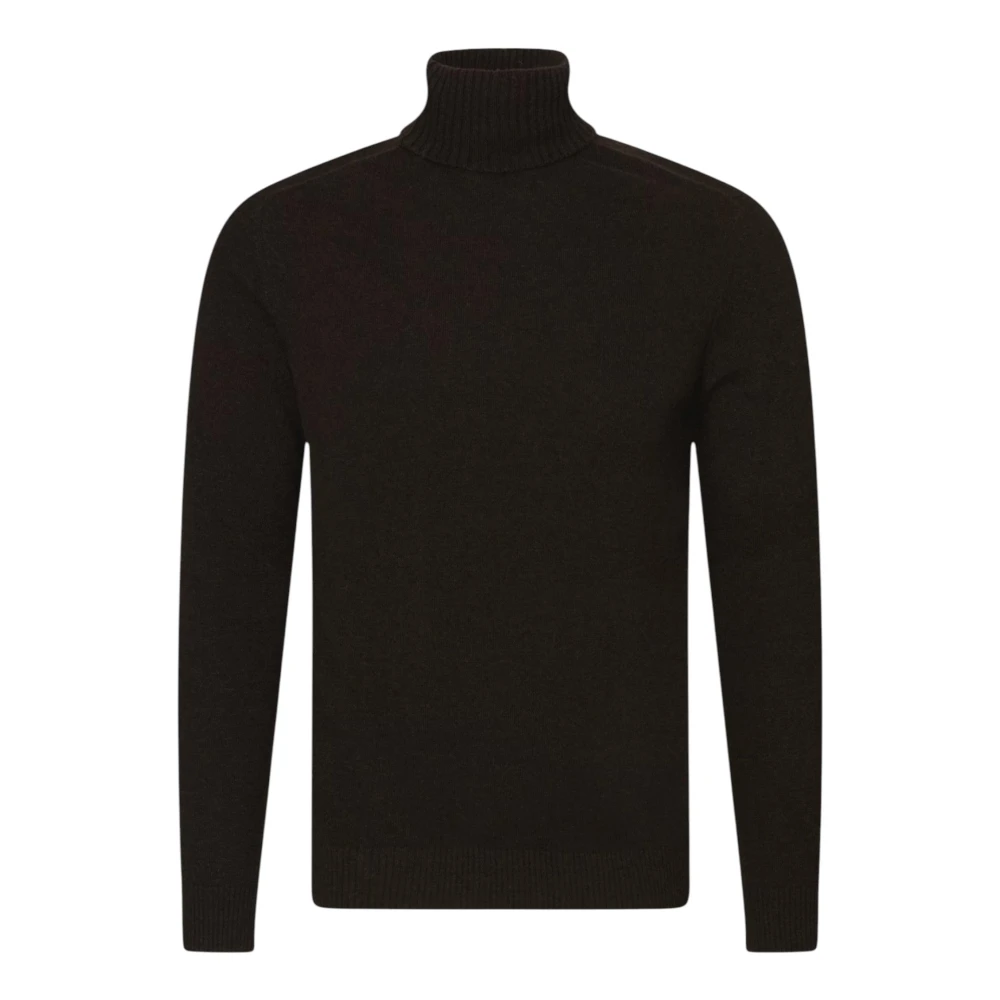 Oscar Jacobson Men's Brown Salim Regular Fit Rollneck - Turtlenecks - 2XL - Knitwear