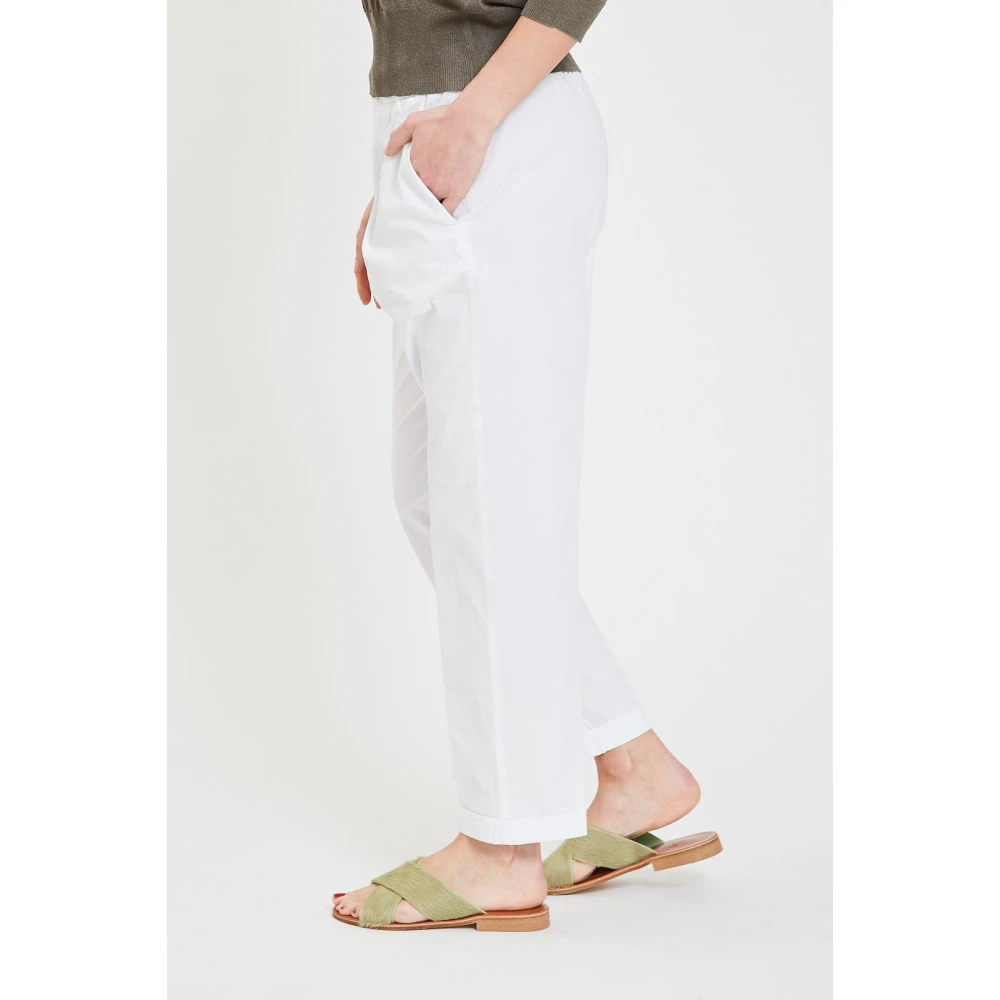 Alpha Studio Geplooide Broek White Dames