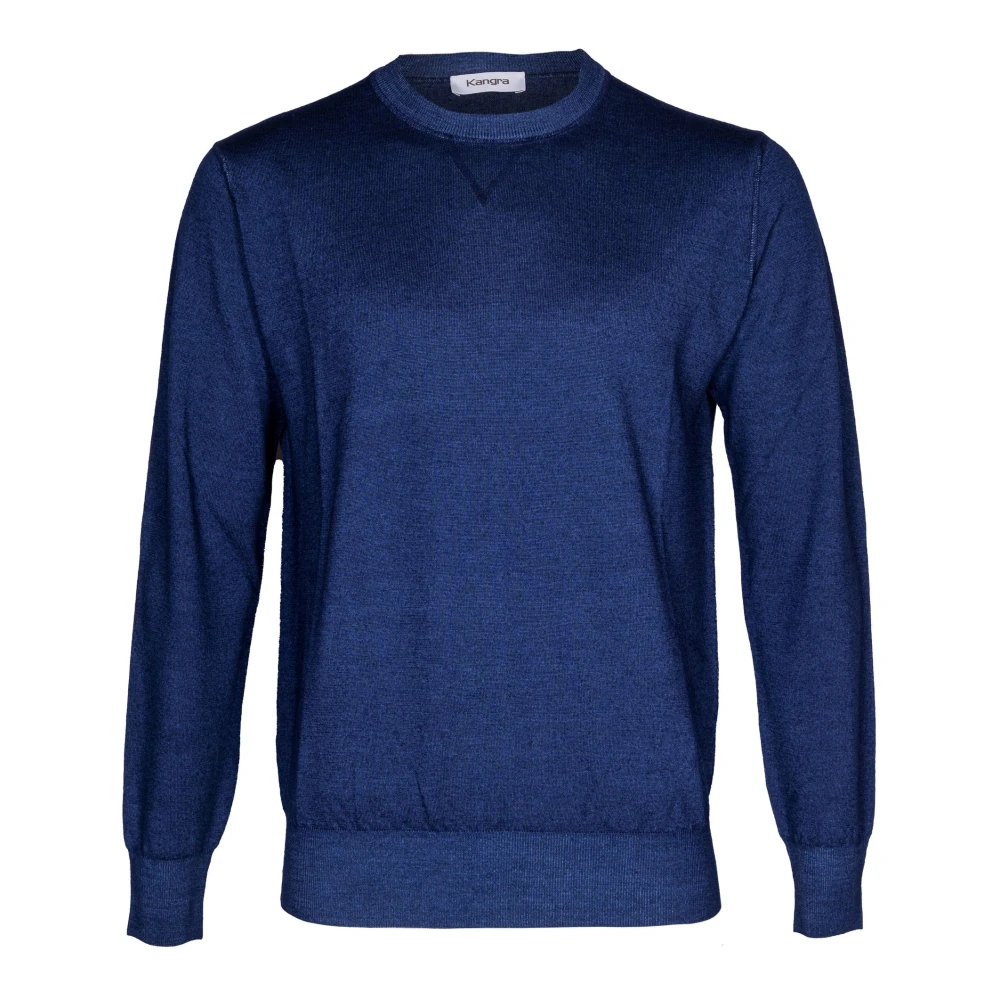Kangra Men's Blue Girocollo Rasato Finezza 14