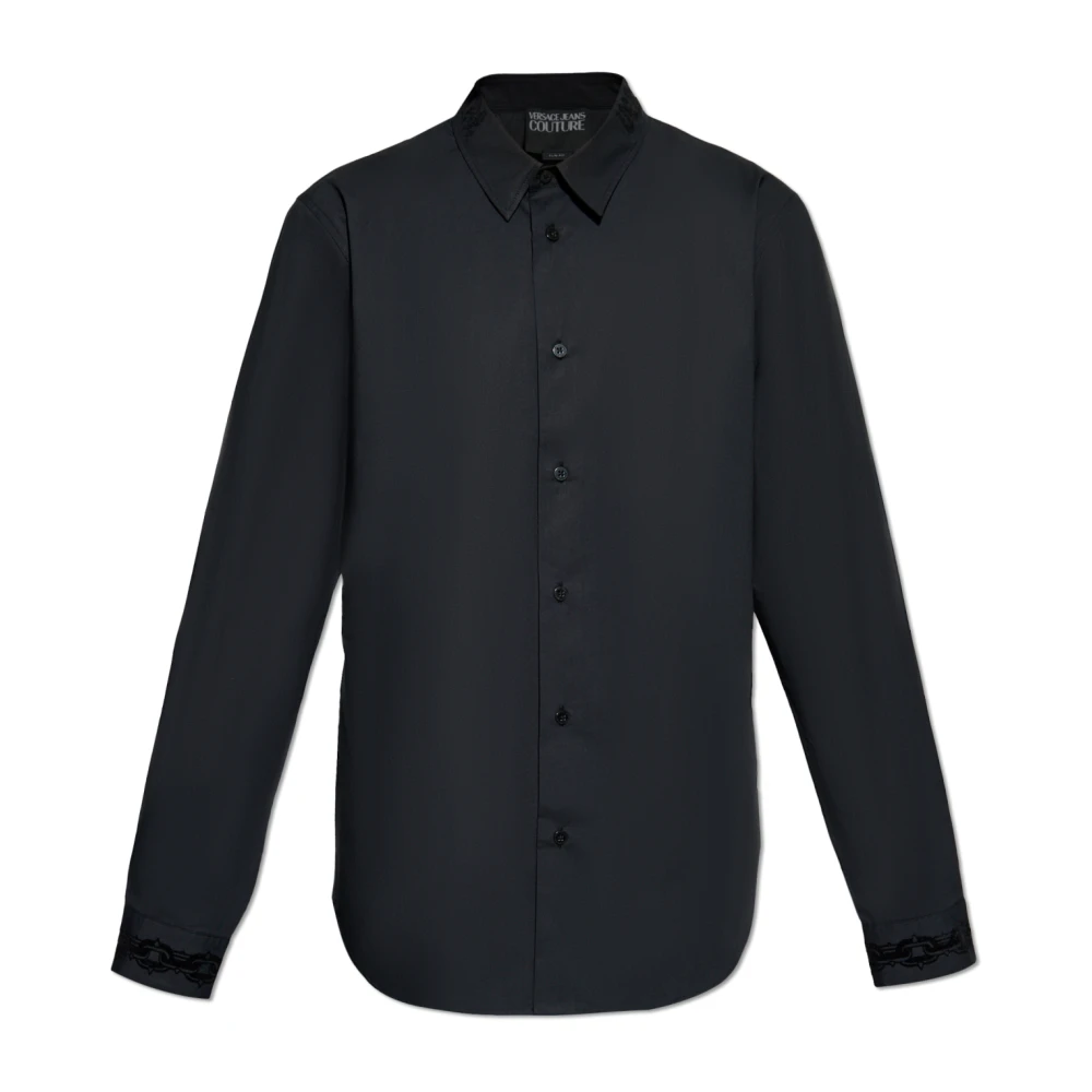 Versace Jeans Couture Zwarte Herenoverhemd Black Heren