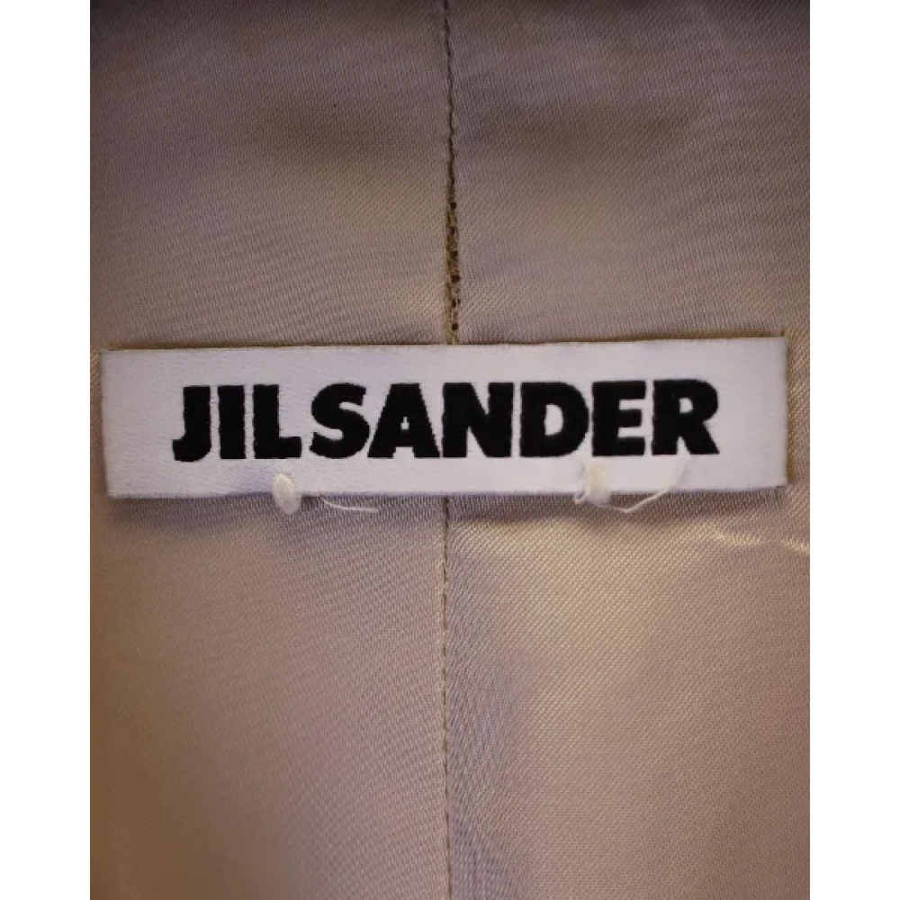 Jil Sander Pre-owned Wool outerwear Beige Dames