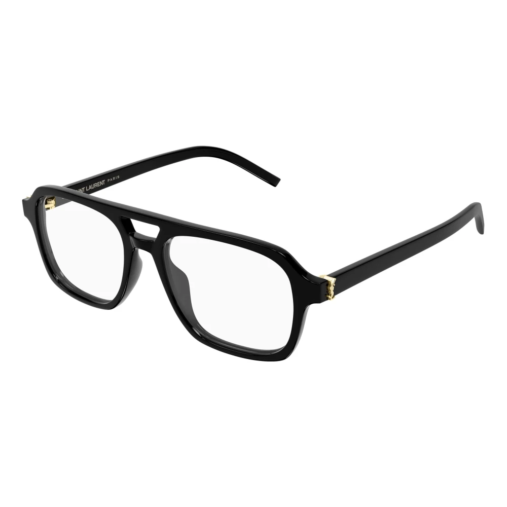 Saint Laurent Black Sl M179 001 Woman Optical Frames Acetate Transparent Pilot - Image 2