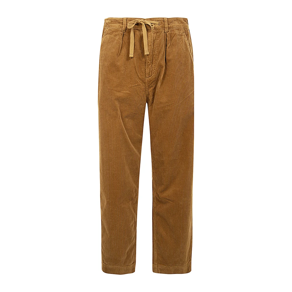 Polo Ralph Lauren Geplooide Corduroy Broek Brown Heren