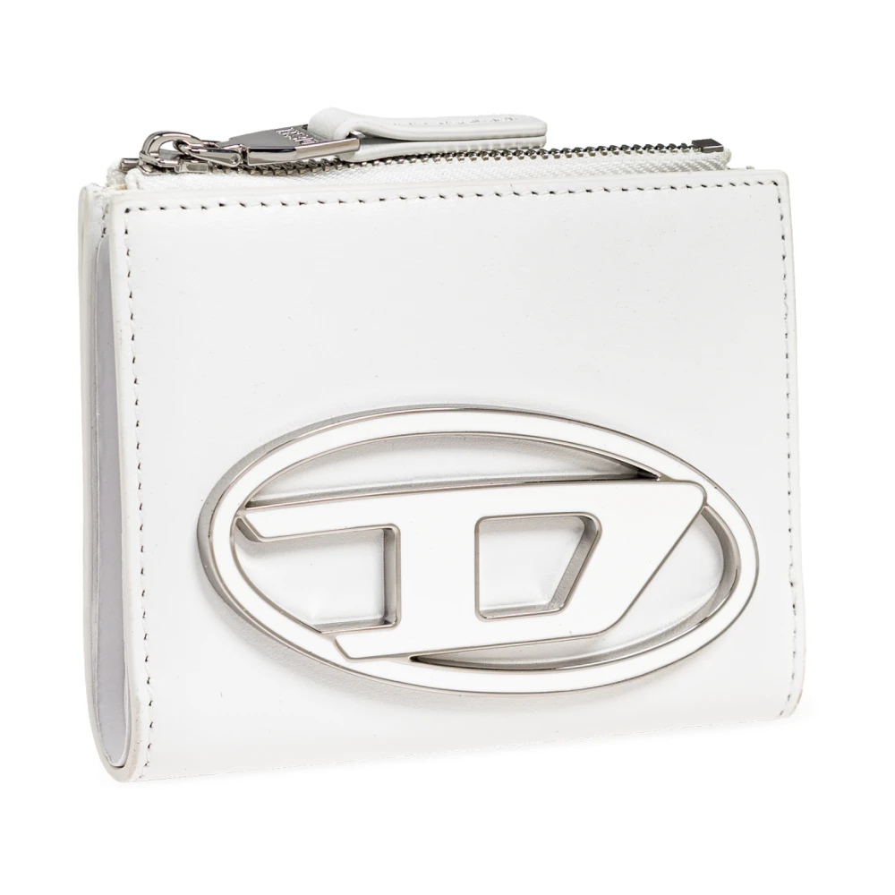 Diesel Portemonnee 1DR Bi-Fold ZIP II White Dames