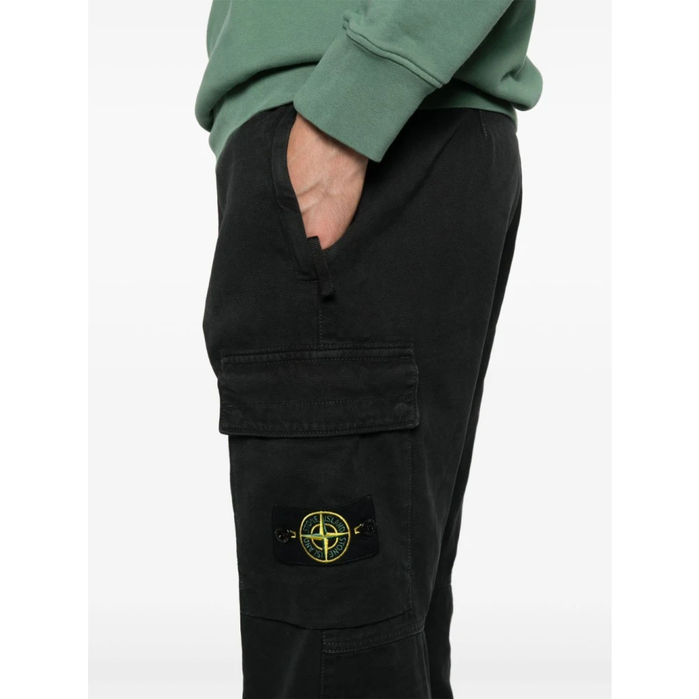 Stone Island Badge Compass Broek Black Heren