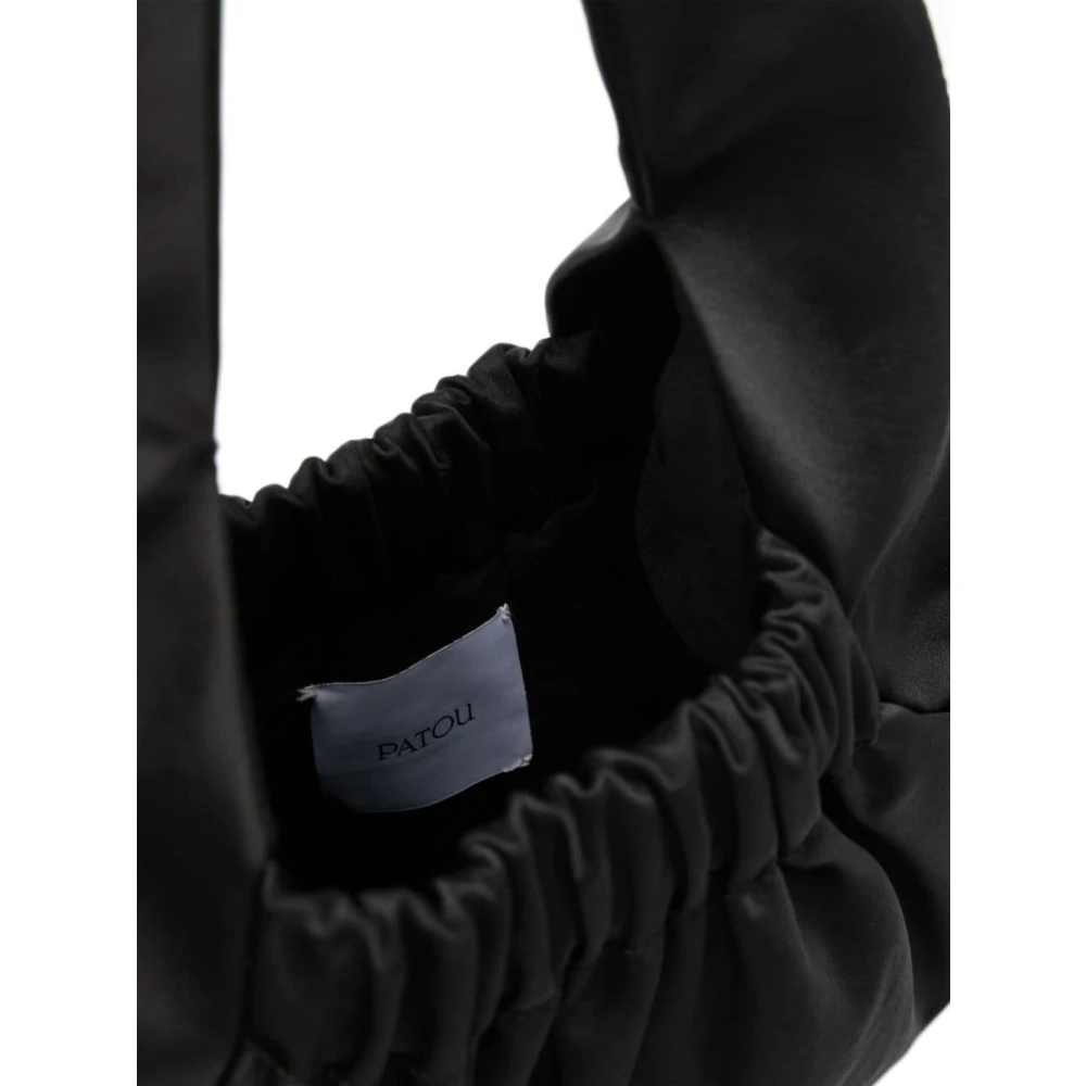 Patou Zwarte Satijnen Tote Tas Black Dames