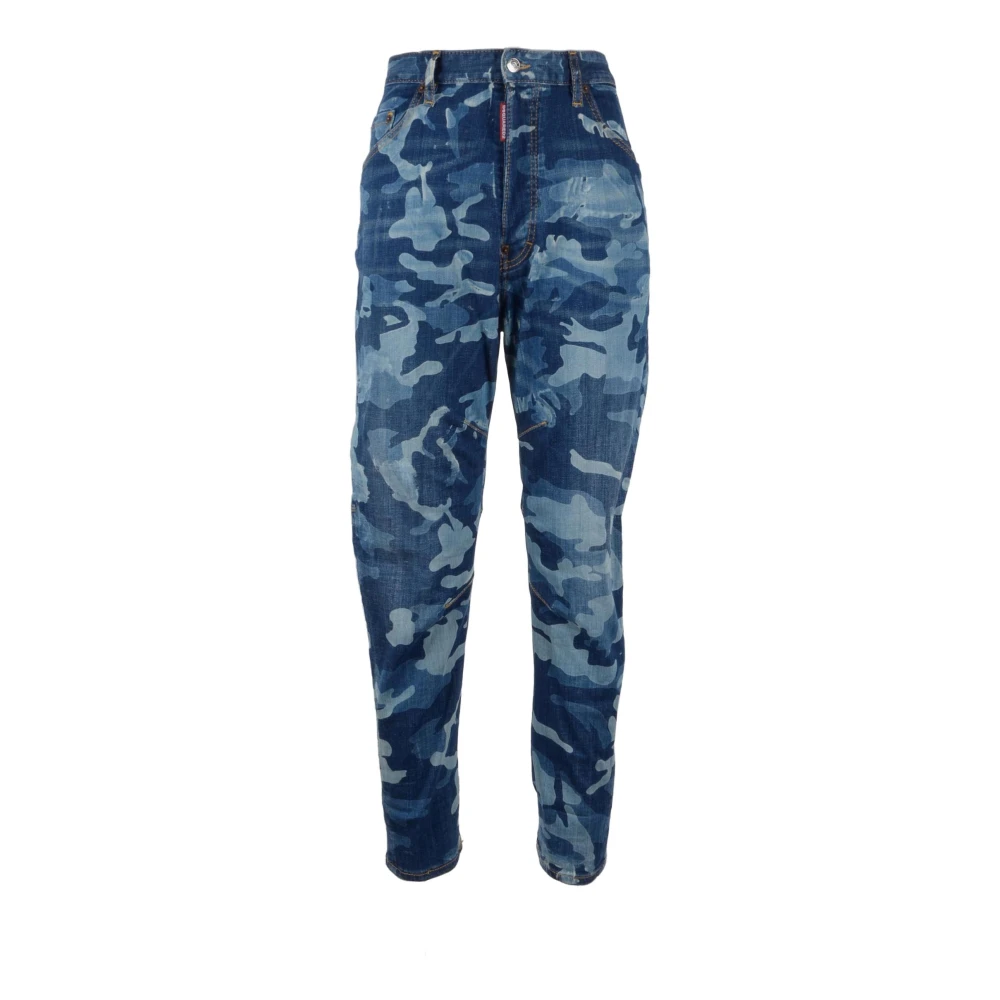 Dsquared2 Katoen Elastaan Jeans Blue Heren