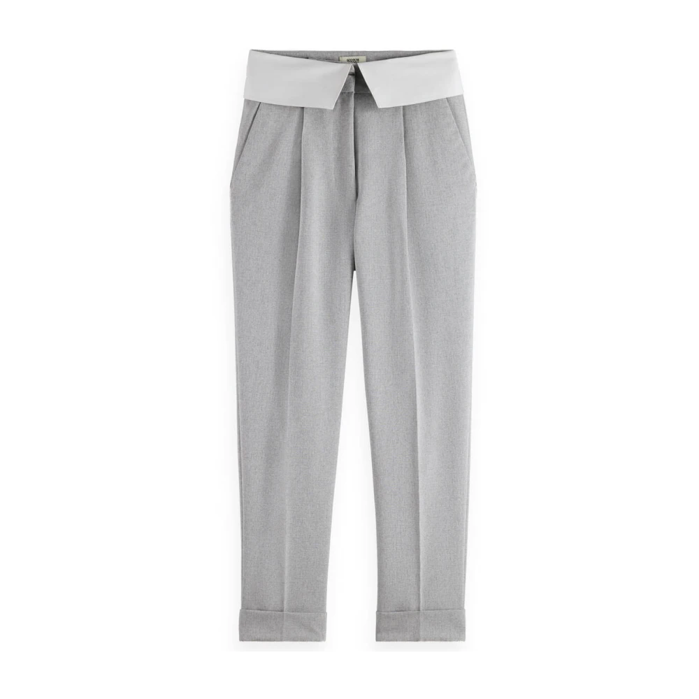 Scotch & Soda Hoge Taille Op Maat Lily Waist Broek Gray Dames