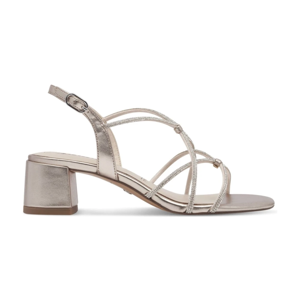 Tamaris Women's Beige High Heel Sandals,, Flat Sandal Heel Size 8 Uk