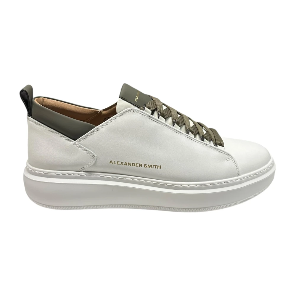 Alexander Smith Pelle Sneaker White Heren