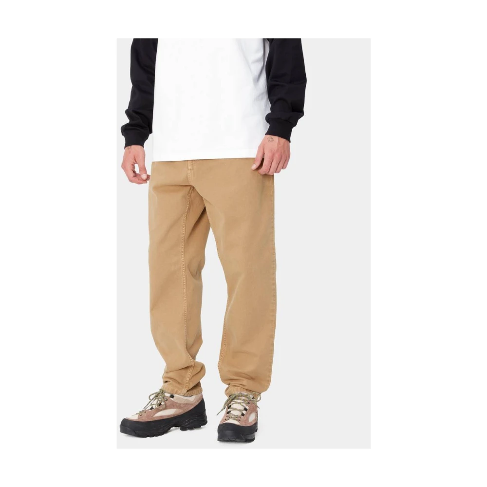 Carhartt WIP Coventry Corduroy Relaxte Tapered Broek Beige Heren