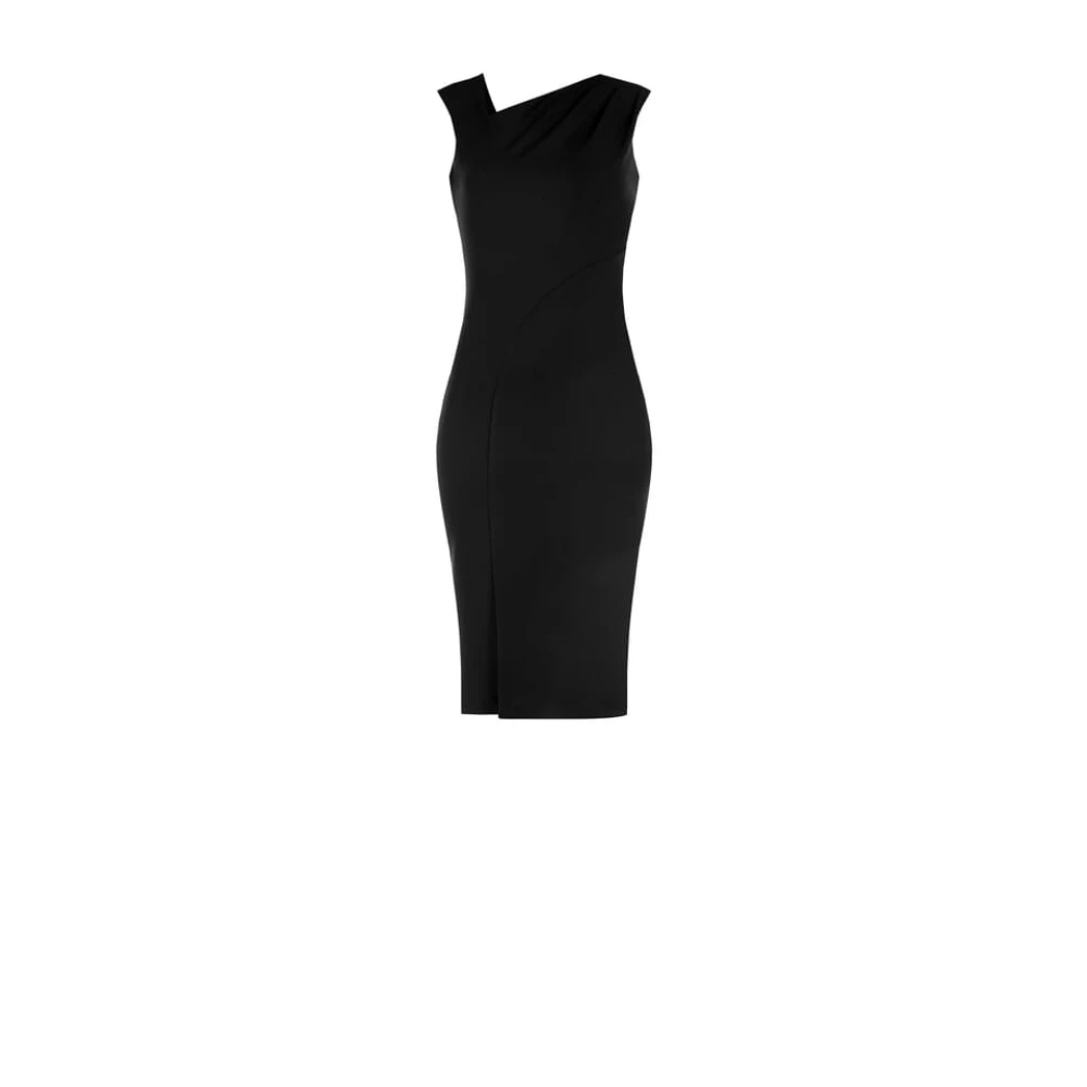 RINASCIMENTO Elegante V-Hals Korte Jurk Black Dames