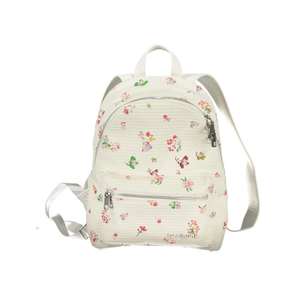 Desigual Polyethyleen Rugzak met Verstelbare Banden White Dames