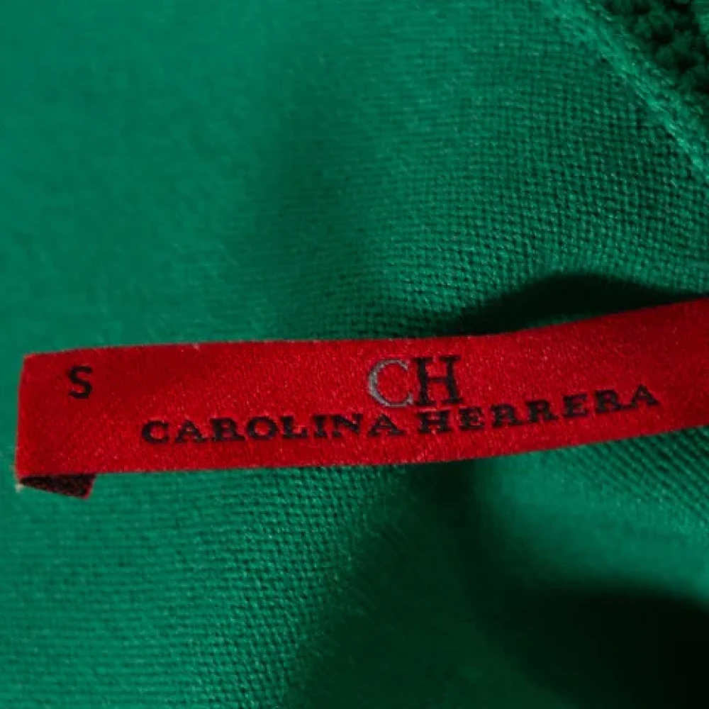 Carolina Herrera Pre-owned Knit tops Green Dames