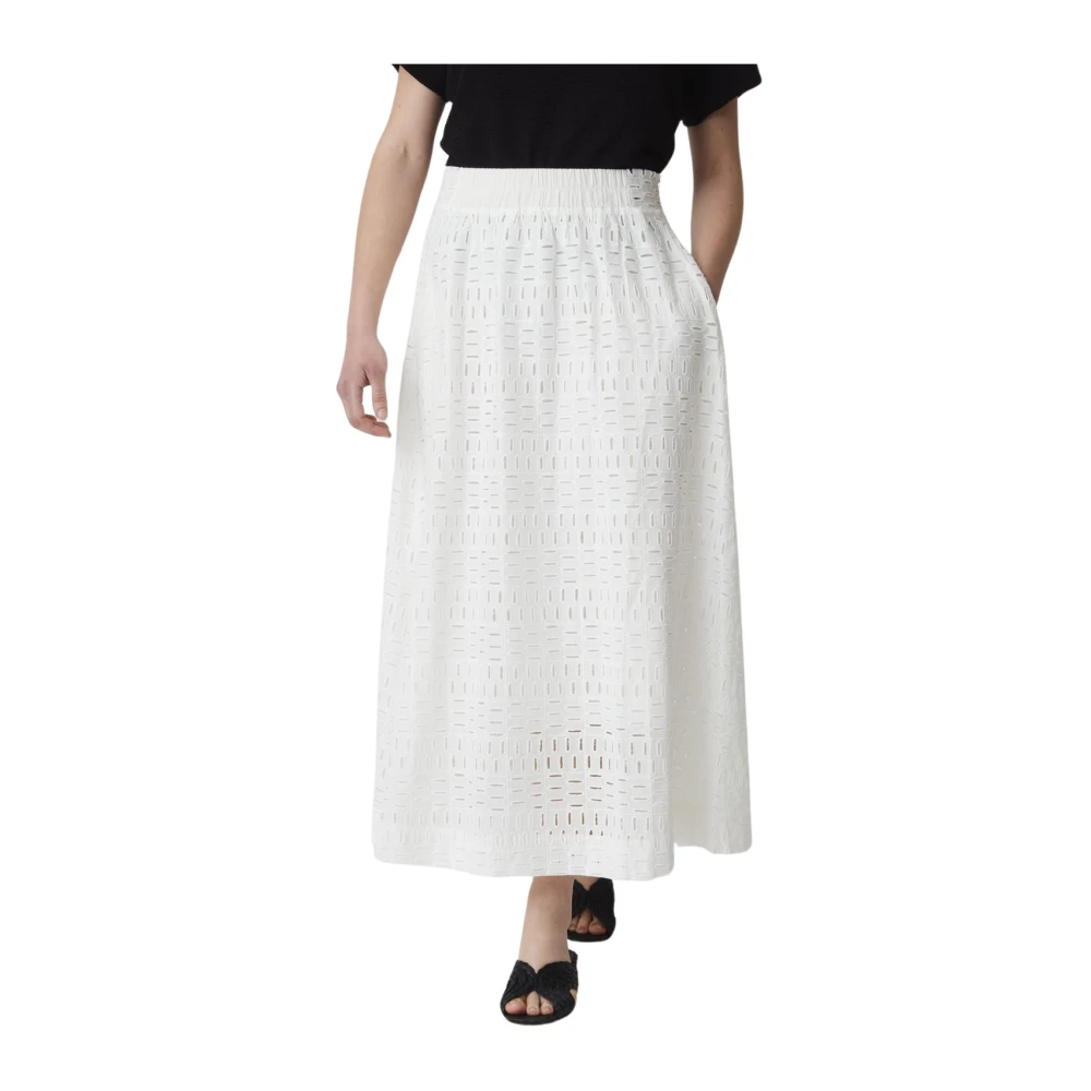 Alpha Studio Jersey Rok White Dames