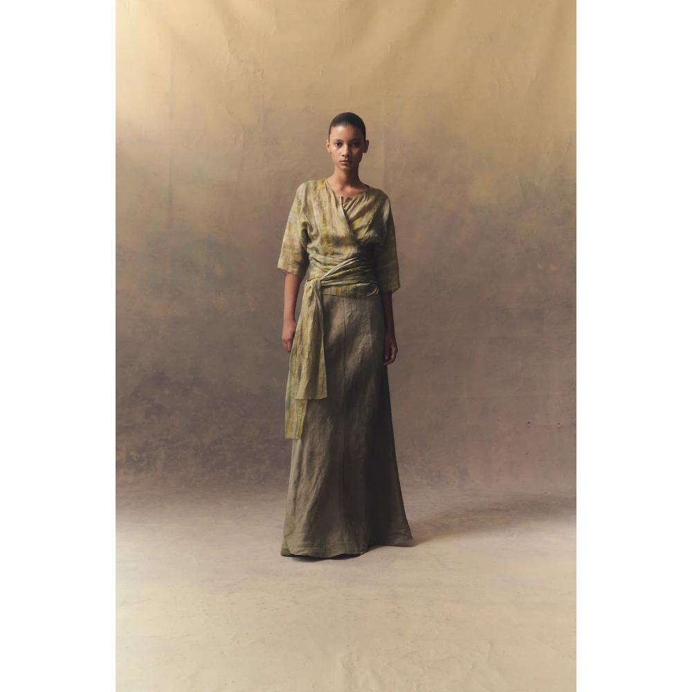 Cortana Jill Bedrukte Ramie Top Multicolor Dames