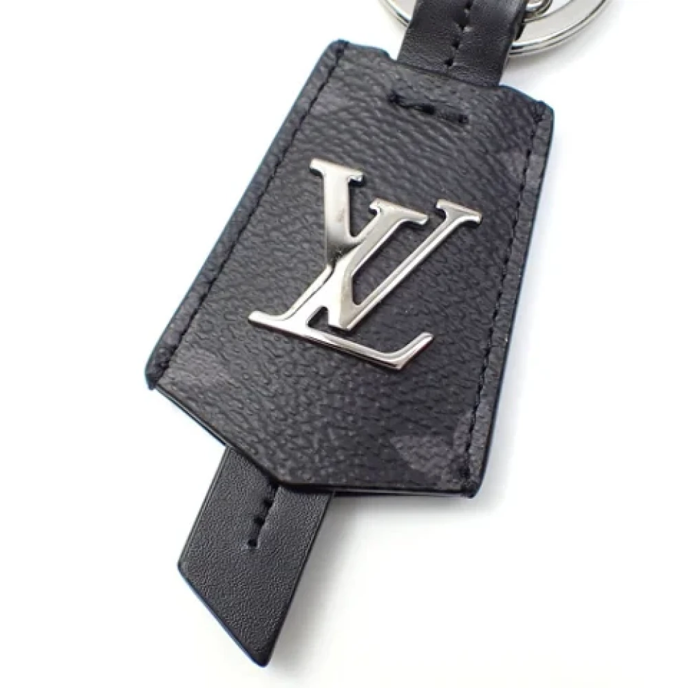 Louis Vuitton Vintage Pre-owned Canvas key-holders Black Dames