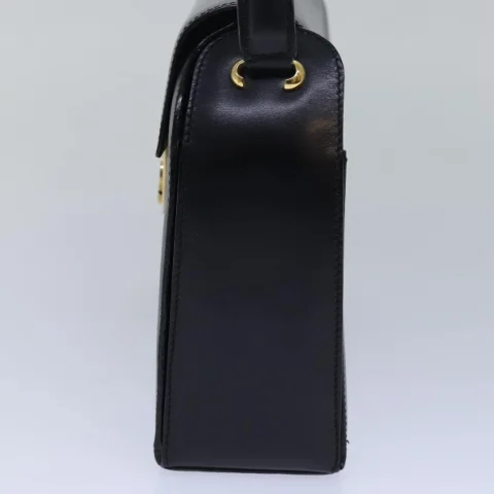 Celine Vintage Pre-owned Leather handbags Black Dames