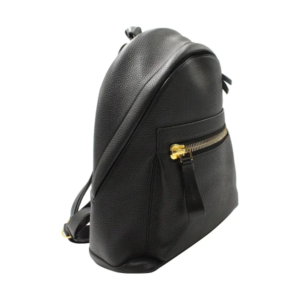 Tom Ford Pre-owned Leather backpacks Black Dames