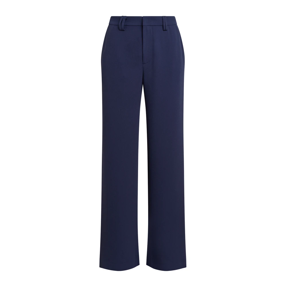 Maliparmi Elegante Crepe Broek Blue Dames