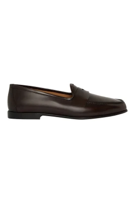 Loafer i borstat kalvskinn