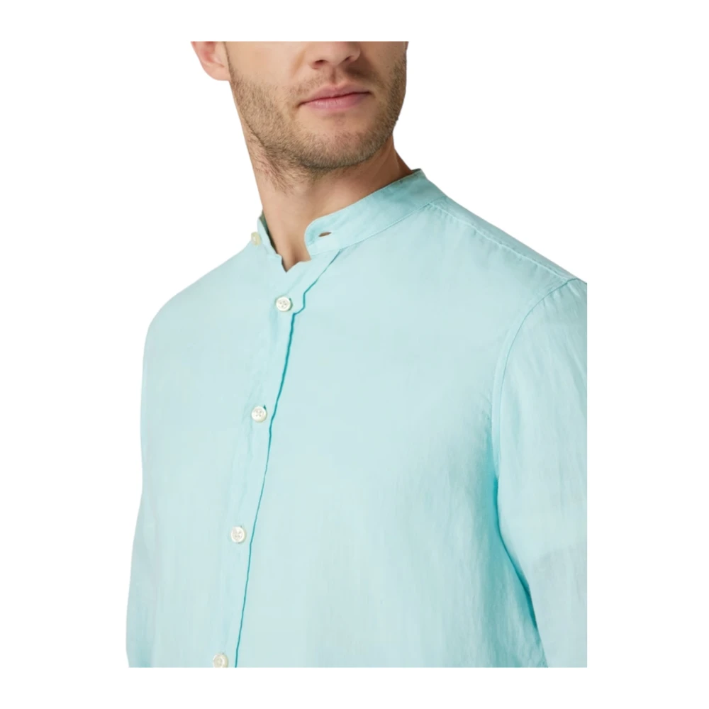 Hugo Boss Lange Mouw Shirt Blue Heren