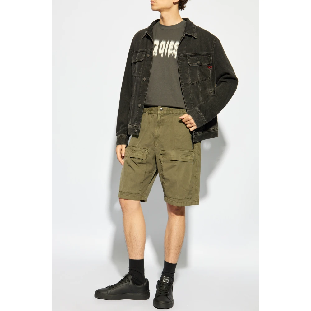 Diesel Shorts `P-Beeck-Short` Green Heren